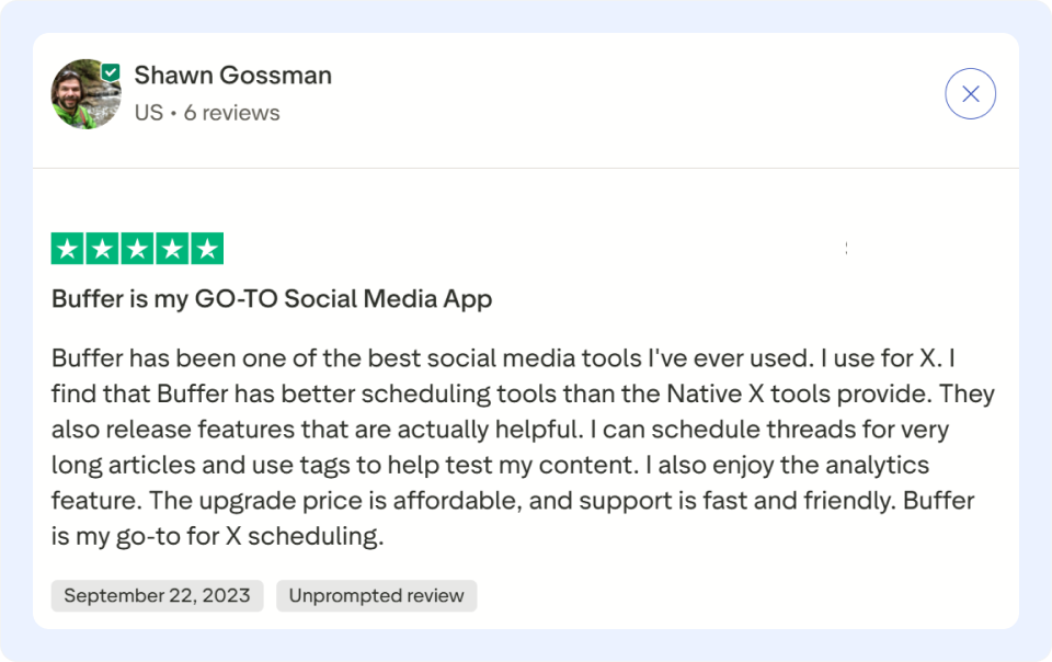 Buffer review