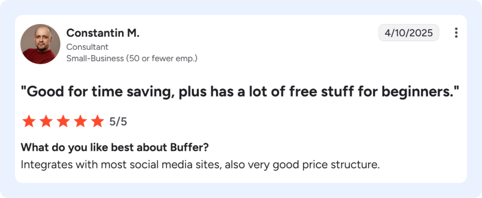 Buffer review