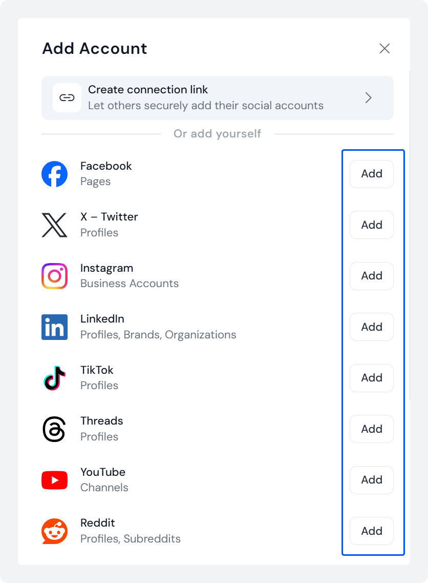 Connect Your Social Media Accounts to SocialBu
