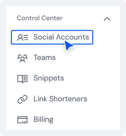 Link your social accounts to SocialBu