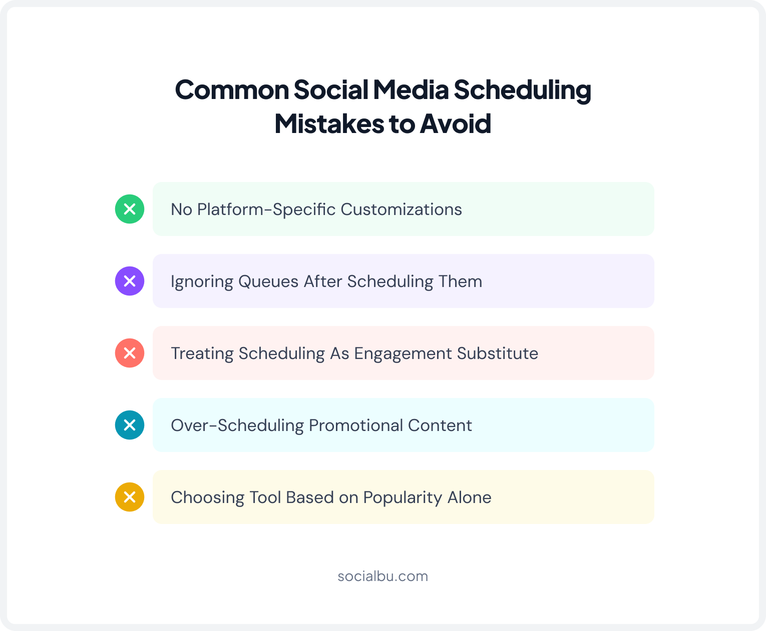 Common Mistakes to Avoid When Scheduling Social Media Posts
