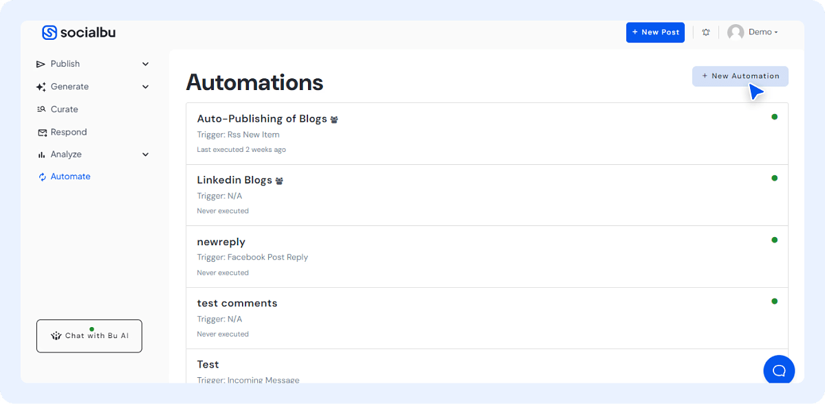 Create a New Automation