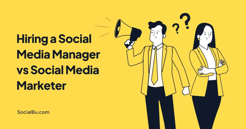 Social media manager vs marketer