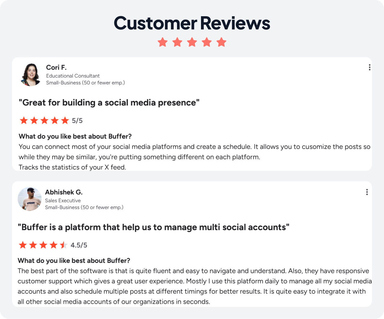 Buffer Customer Reviews
