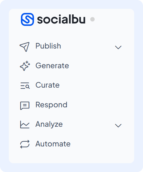 SocialBu Features Panel