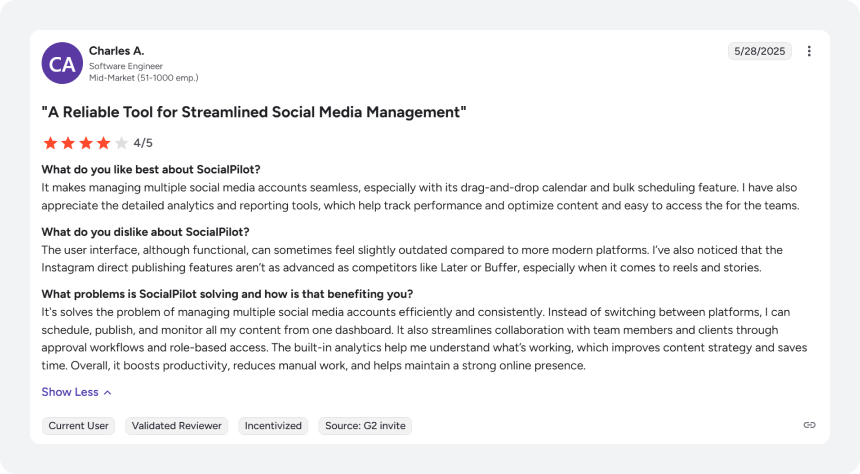 SocialPilot User Review