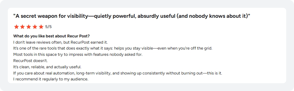 RecurPost review