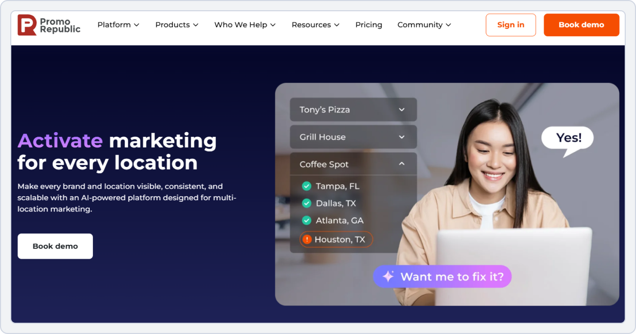 Zoho Alternative#9: PromoRepublic
