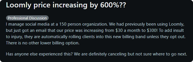 Loomly pricing 