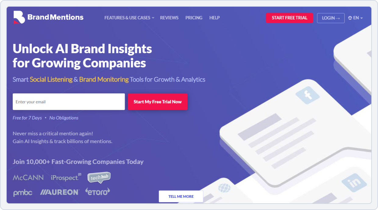 BrandMentions dashboard image 