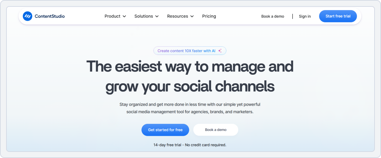 SocialPilot Alternative#3: ContentStudio