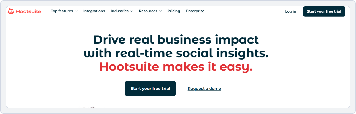 Hootsuite dashboard image