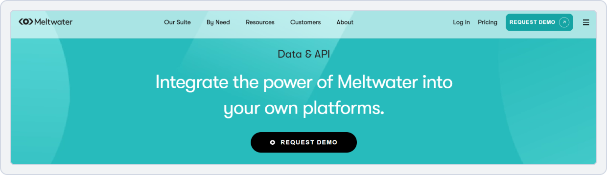 Dashboard image of Meltwater