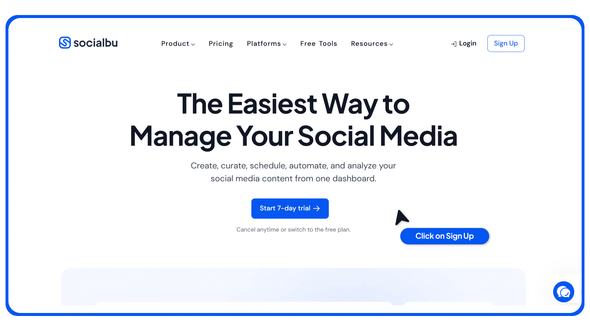 Create a SocialBu Account for Free Within 5 Minutes