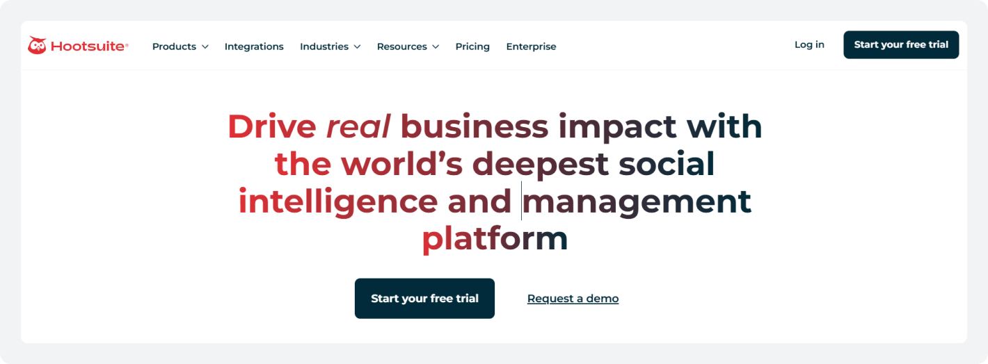 3. Hootsuite – Best for Enterprise E-commerce Teams