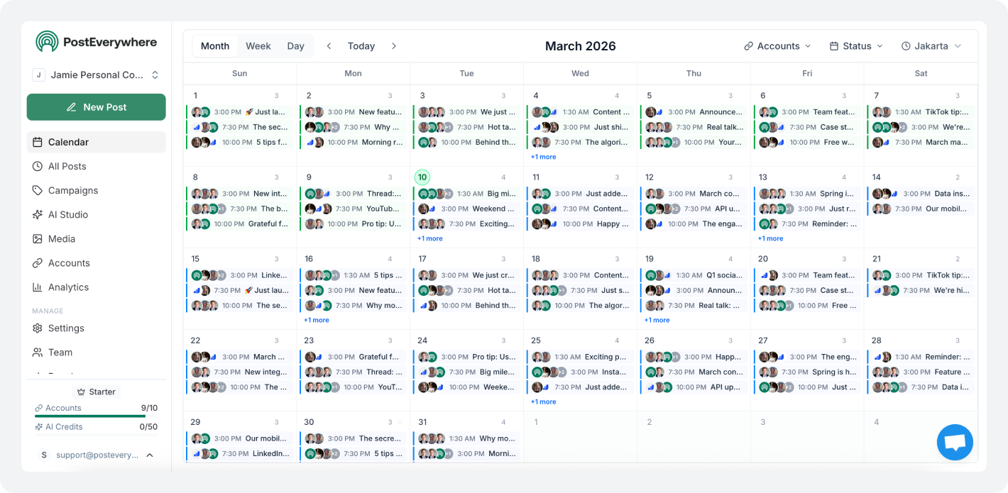 Posteverywhere dashboard image