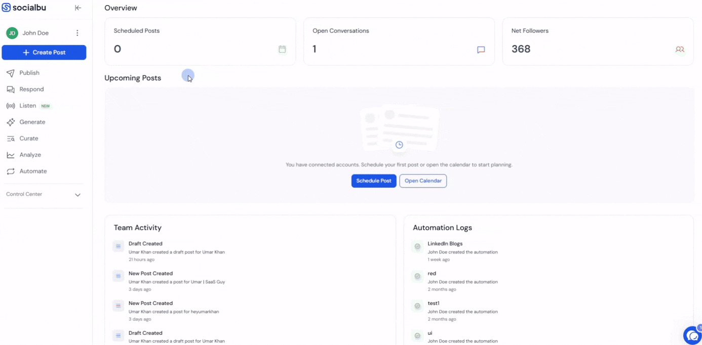 SocialBu Snippets