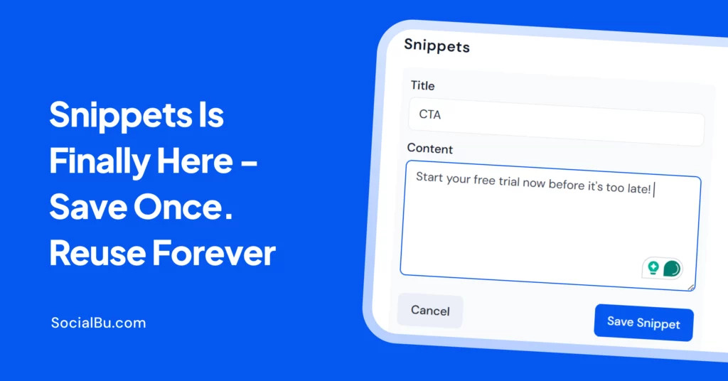 SocialBu Snippets