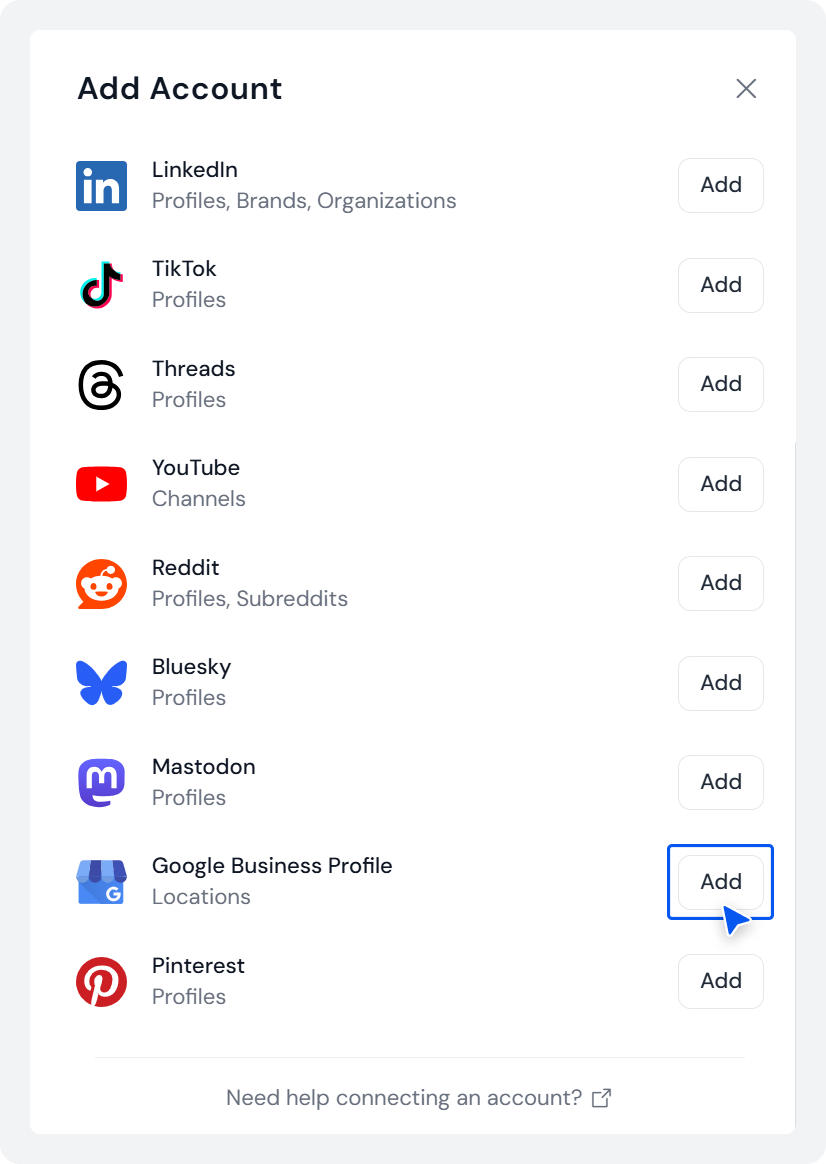 Connect your Google Business Profile to SocialBu