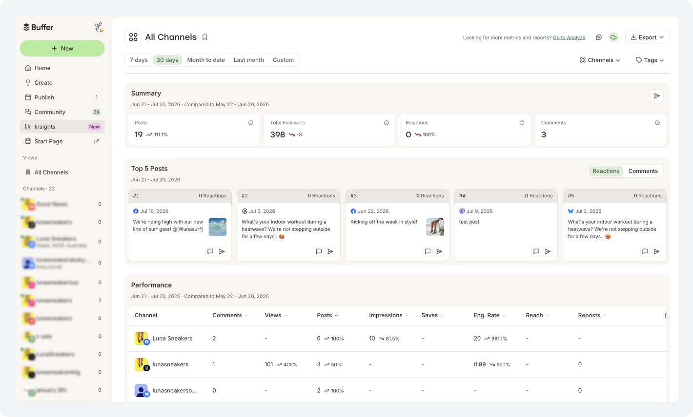 Buffer approval workflow