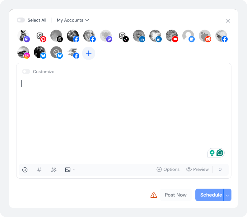 SocialBu's social platforms