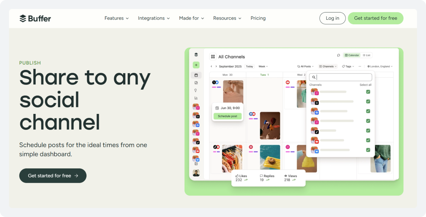 2. Buffer Viraly alternatives 2026: Best for Solo Creators and Small Teams