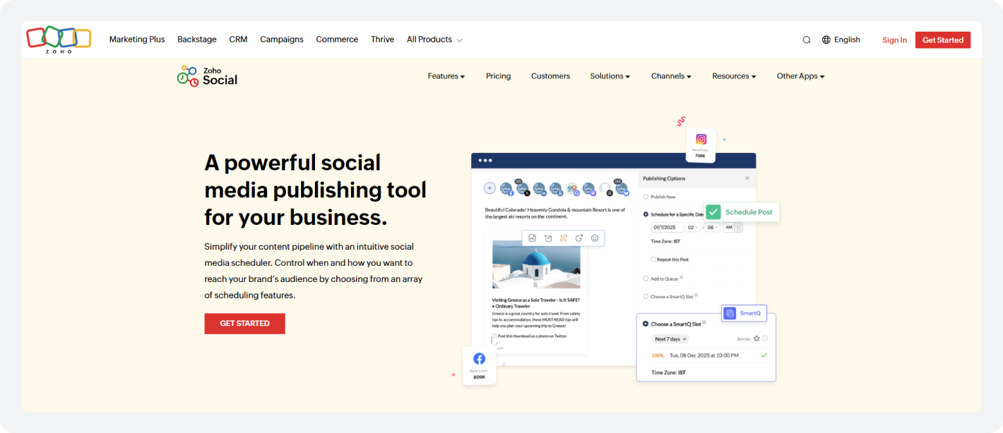 8. Zoho Social: Viraly alternatives 2026: Best for CRM-Connected Teams