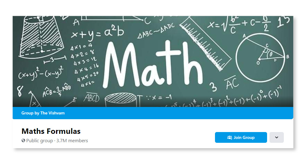 Maths Formula_Largest Facebook Groups