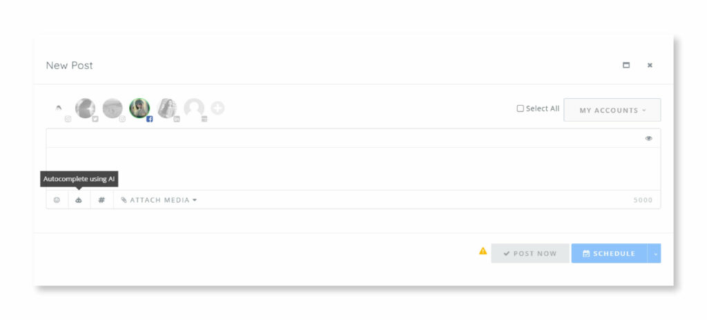 SocialBu AI Generate feature