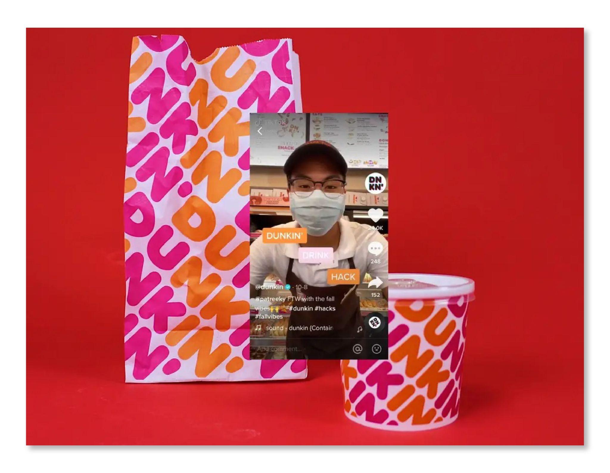 Dunkin's Douts leveraging TikTok Q&A Feature