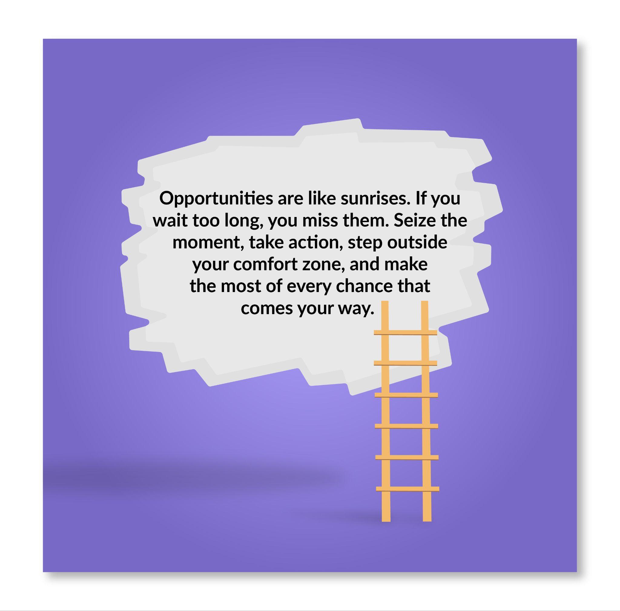 quote about Seizing Opportunities