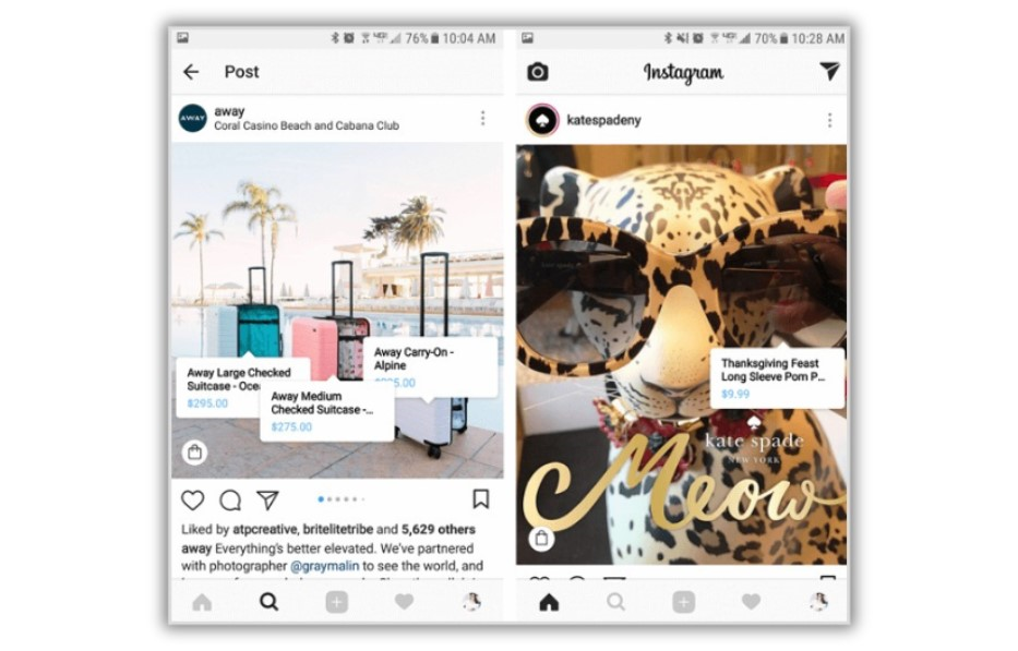 Insatgram shoppable conetnt