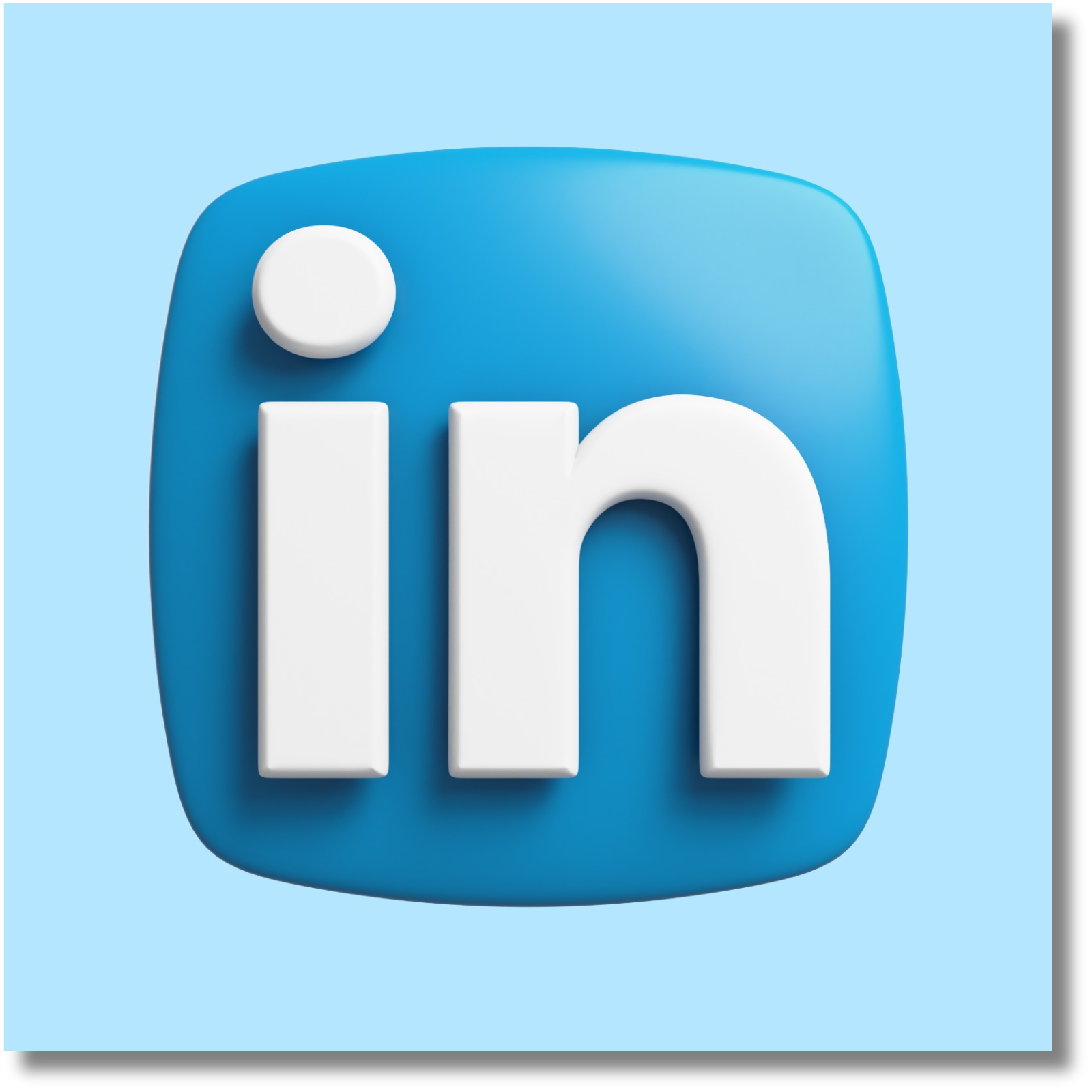 Social media icons: LinkedIn