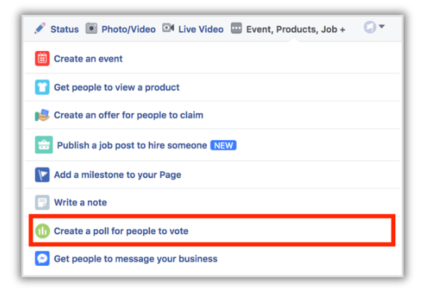 Create a Poll on Facebook Event