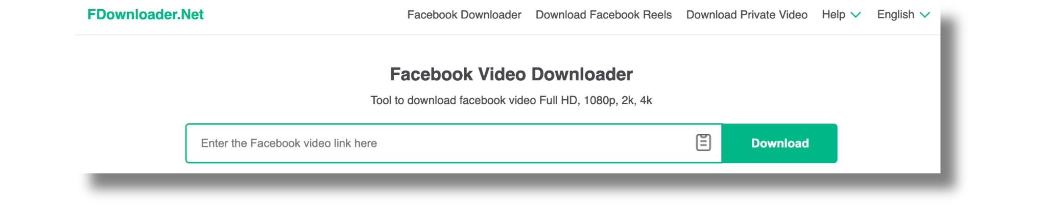 Facebook video downloader