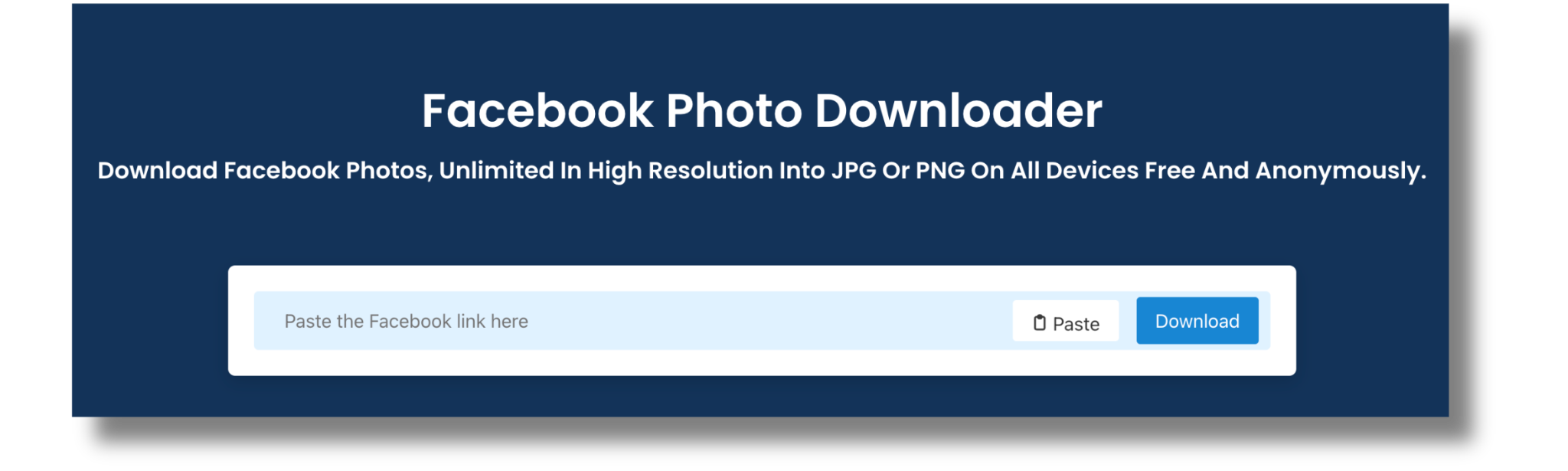 facebook photo downloader