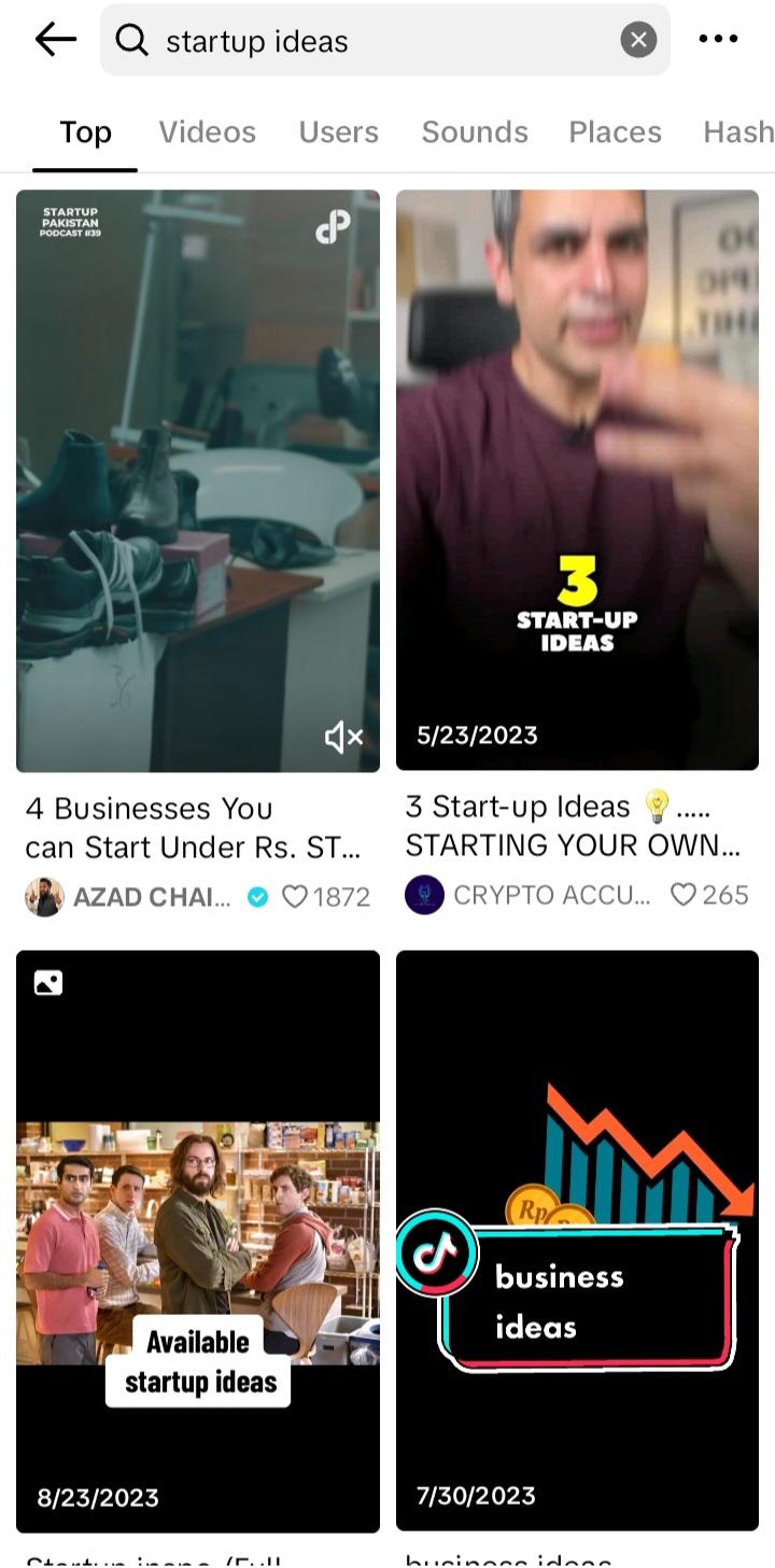 Trending TikTok hashtags