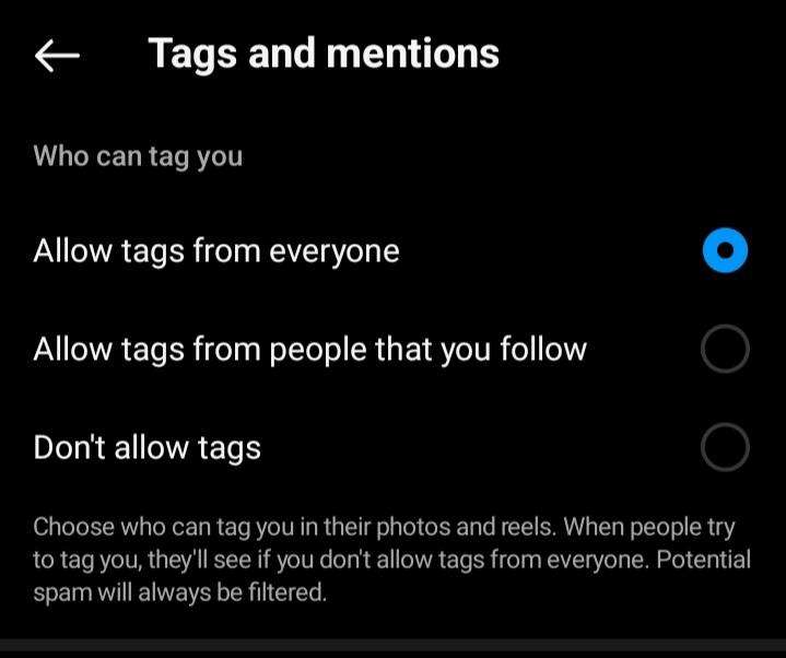 Get Rid of Spam Tags and Mentions on Instagram - 1