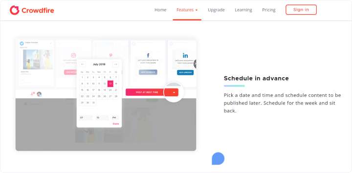 Crowdfire Scheduler