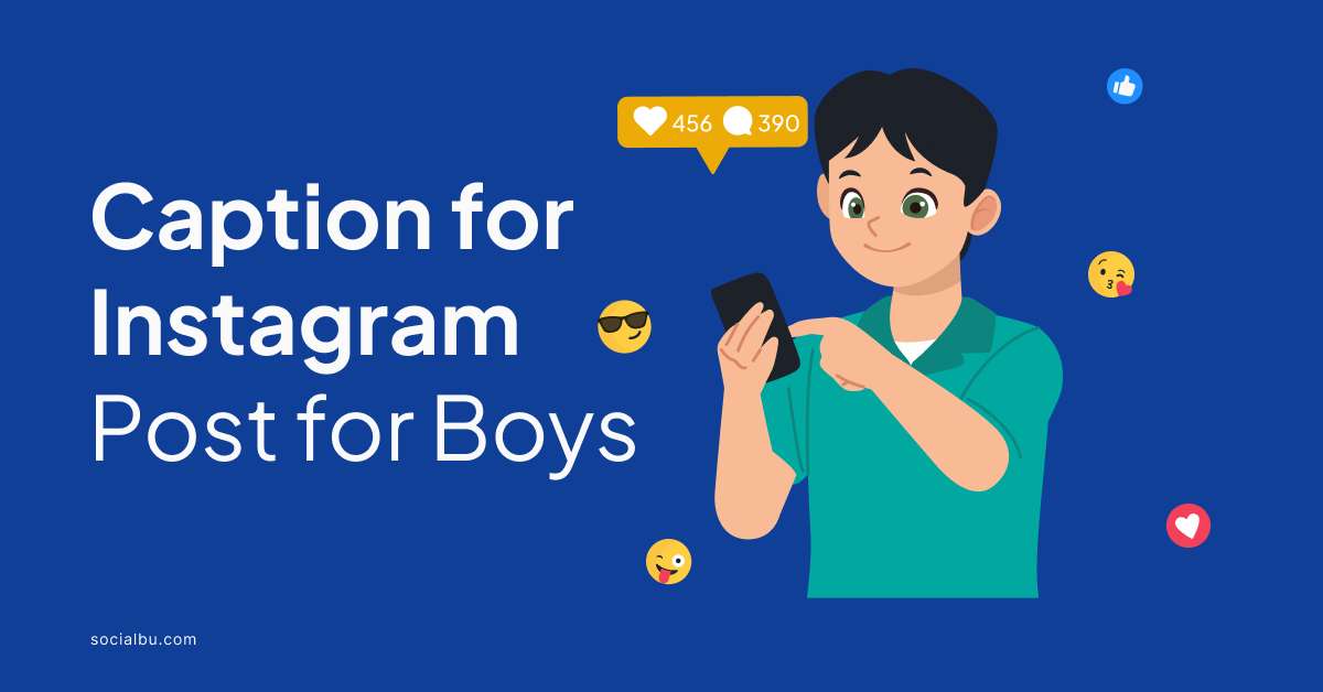 fb post captions for boys in english