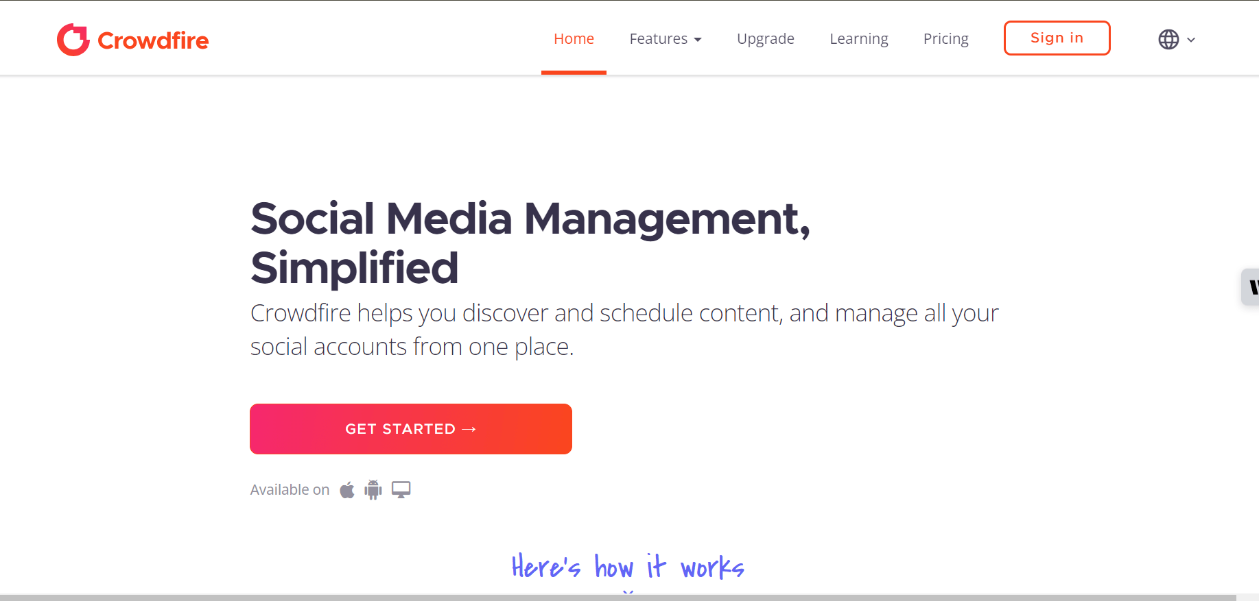 Crowdfire-Social Media Scheduling Tool