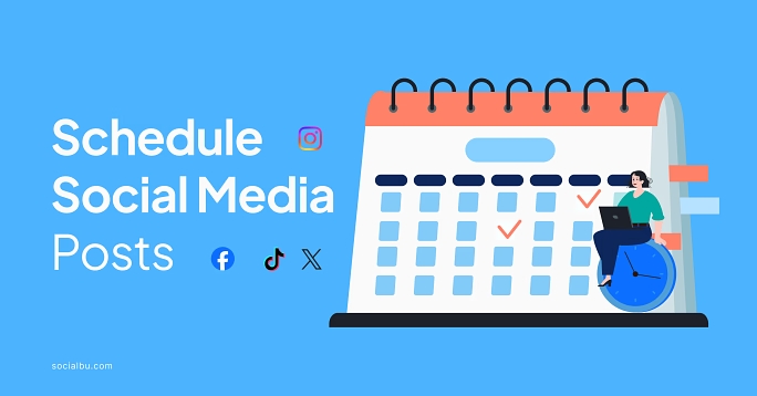 Schedule social media posts for free