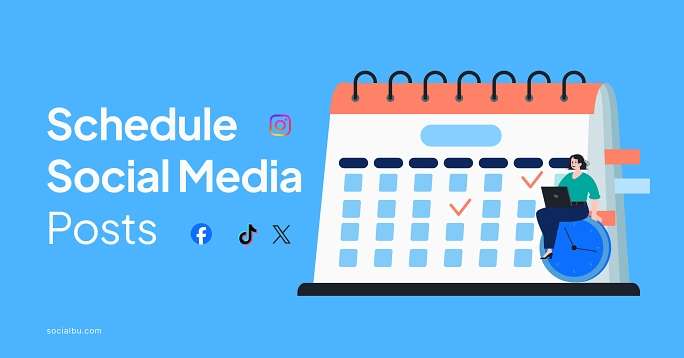 Schedule social media posts for free