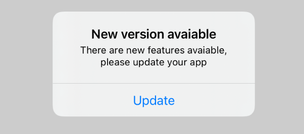 Outdated app version 