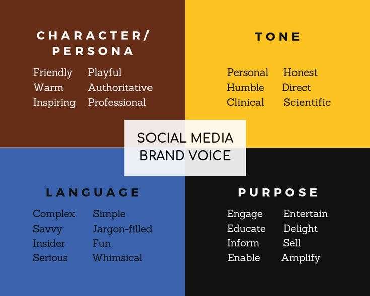 Social media brand voice