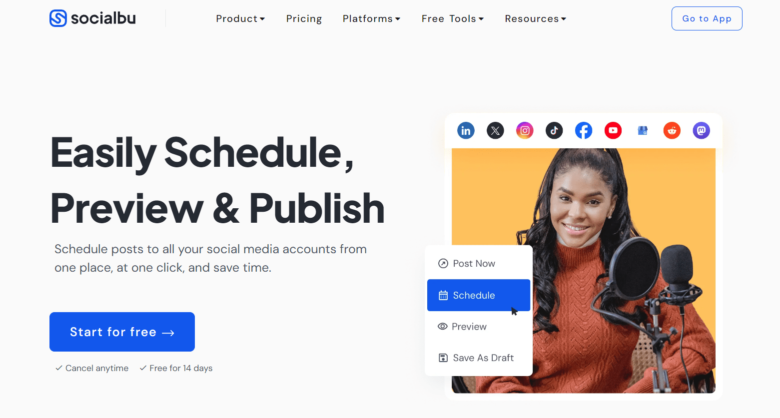 SocialBu Schedule