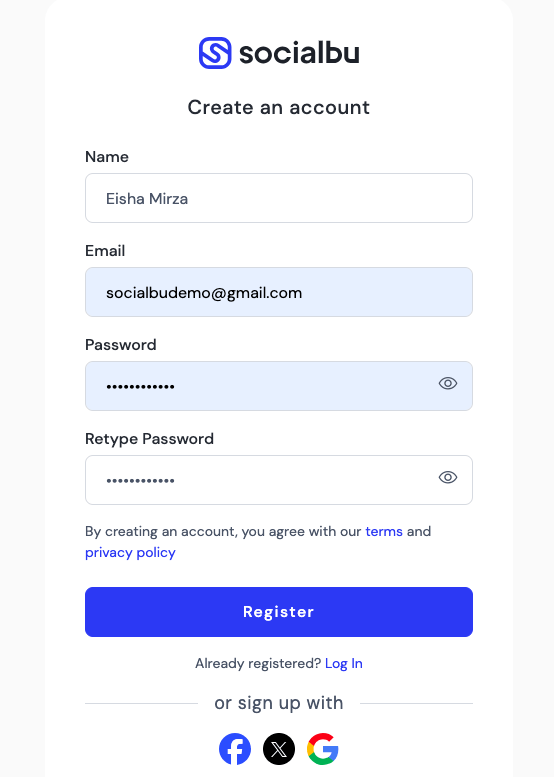 Create an Account on SocialBu