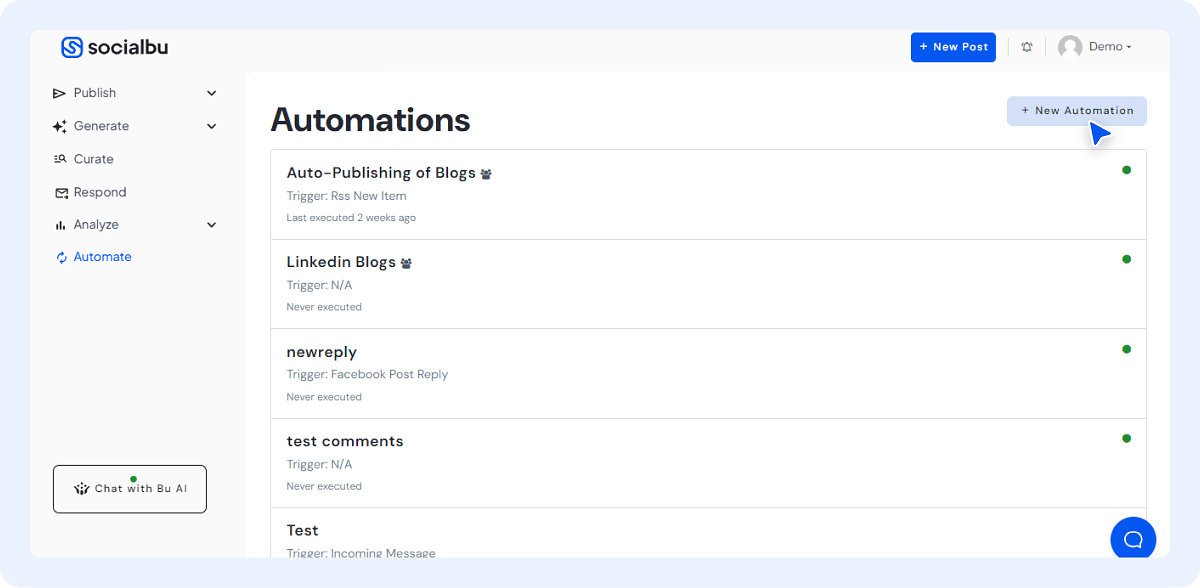Create a New Automation