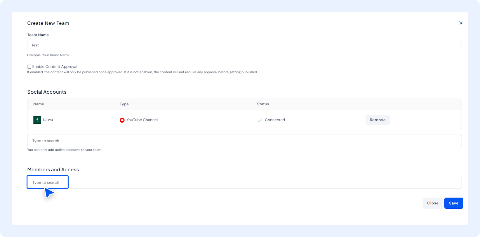 Add your team members in SocialBu Collaboration dashboard -4