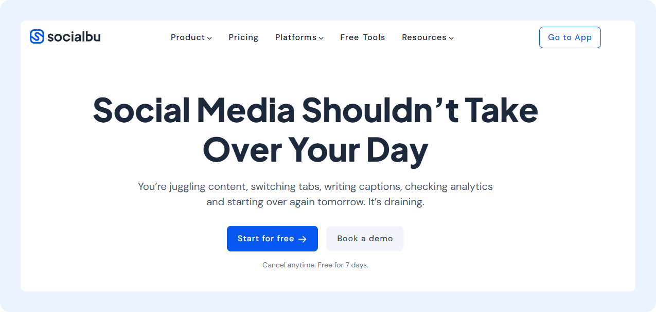 SocialBu - An affordable alternative to SocialPilot pricing